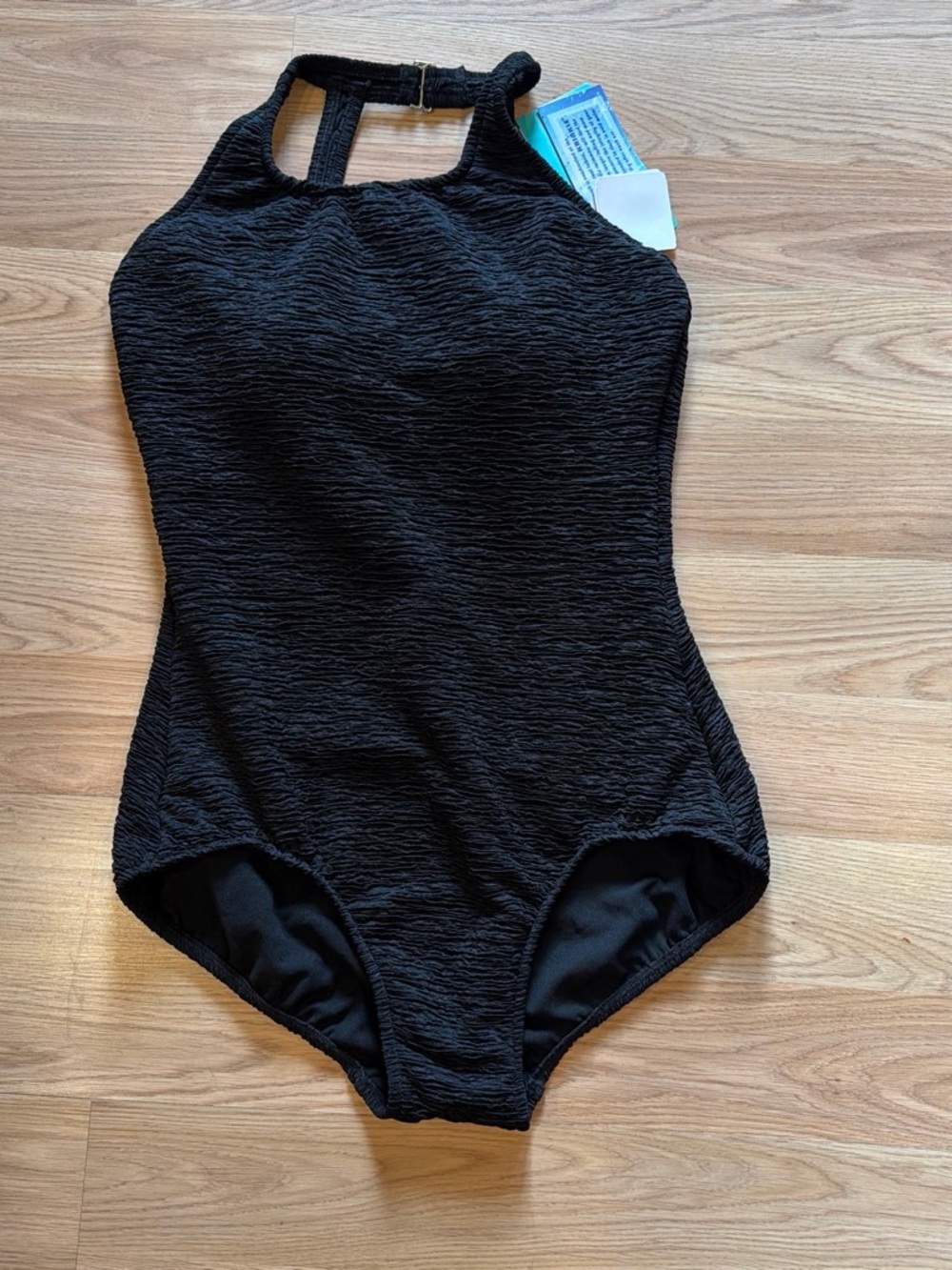 Classic Black One-Piece Swimsuit - Women's Swim sz 16